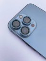 Бронь на камеру для iPhone 13 Pro с Голубыми блестками
