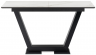 Woodville Стол на тумбе "Иматра" белый мрамор / черный | Ширина - 80; Высота - 76; Длина в разложенном виде - 180; Длина - 140 см