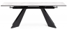 Woodville Керамический стол "Ливи" белый мрамор / черный | Ширина - 80; Высота - 78; Длина в разложенном виде - 200; Длина - 140 см