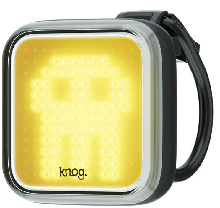 Knog Blinder Skull Front Фонарь передний  | До 60 часов работы в режиме вспышки | Встроенная USB-зарядка | Полная водонепроницаемость | Компактный | Череп на корпусе | One Size