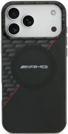 AMG Чехол для iPhone 17 Pro IML Double layer Rhombs Hard Black/Red (MagSafe)