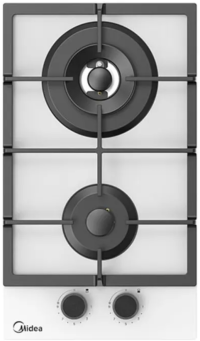 Midea Газовая панель MG3270TGW | ВхШхГ: 52x30x9 см | Материал поверхности панели: Закаленное стекло | Материал решеток: Чугун