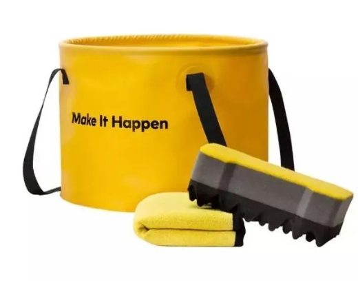 Xiaomi Набор для мойки автомобиля | ведро складное 20л | тряпка | губка | Hoto Outdoor Wash Kit (QWOGJ002) 																	