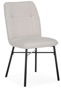 Woodville Стул на металлокаркасе "Denis" бежевый | черный | Ширина - 46; Глубина - 59; Высота - 87 см