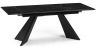 Woodville Керамический стол "Ливи" черный мрамор / черный | Ширина - 80; Высота - 78; Длина в разложенном виде - 200; Длина - 140 см