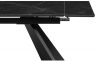 Woodville Керамический стол "Ливи" черный мрамор / черный | Ширина - 80; Высота - 78; Длина в разложенном виде - 200; Длина - 140 см