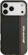 AMG Чехол для iPhone 17 Pro IML Double layer Bow Lines Hard Black (MagSafe)