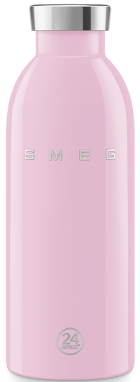 Smeg Термобутылка | Объем: 500 мл | Поддержание холода: до 24ч | Поддержание тепла: до 12ч | Нержавеющая сталь 18/8 | Стиль 50-х г, цвет розовый
