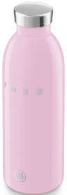 Smeg Термобутылка | Объем: 500 мл | Поддержание холода: до 24ч | Поддержание тепла: до 12ч | Нержавеющая сталь 18/8 | Стиль 50-х г, цвет розовый
