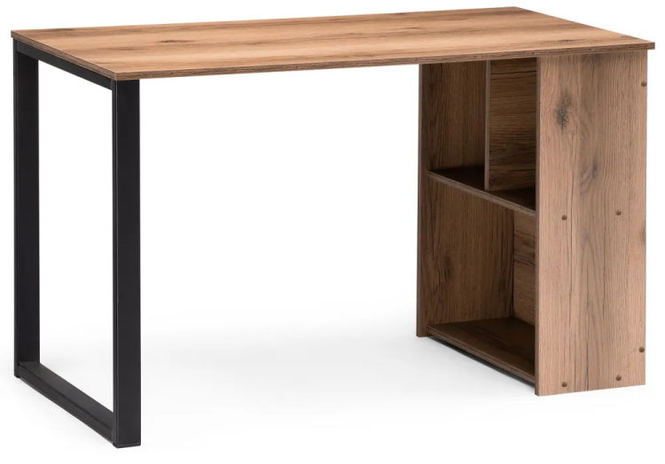Woodville Письменный стол МР Битти Лофт Дуб Вотан | Ширина: 60 | Высота: 75 | Длина: 116 | Вес: 25.5 | черный\матовый