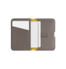 Uniq Картхолдер-кошелек Lyden DS магнитный | RFID-блокировка | Flint Grey/Canary Yellow