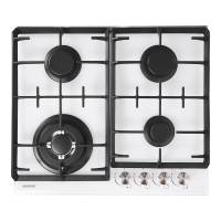 Варочная поверхность NORDFROST HM 6042 W | конфорок - 4 шт, решетки - чугун, панель - закаленное стекло, электроподжиг | 10х58х50 см