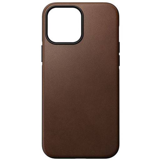 Чехол-накладка Nomad Modern Leather Case for iPhone 13 Pro Max MagSafe - Rustic Brown.