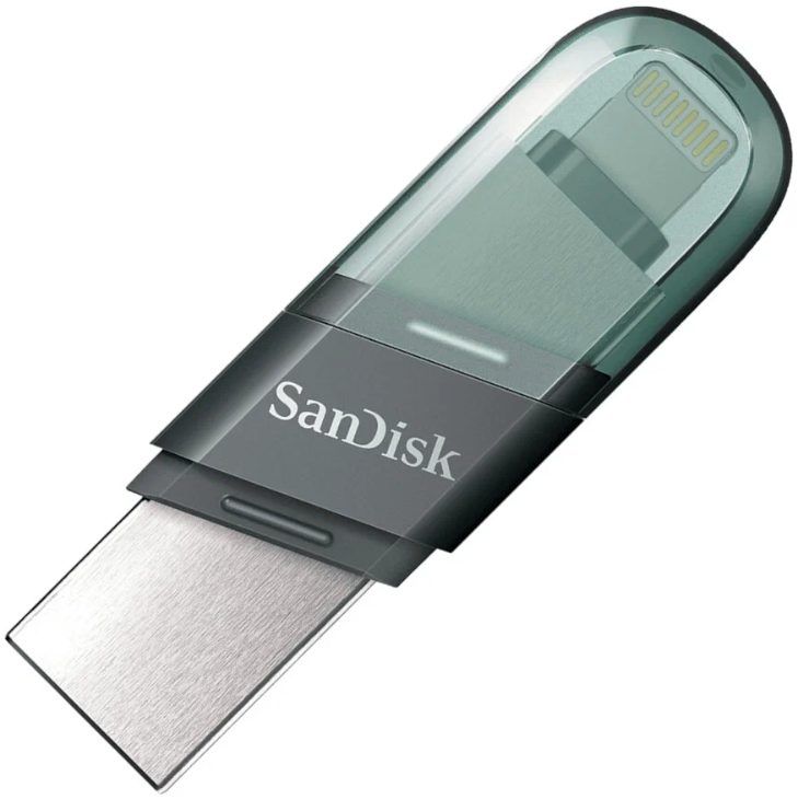 SanDisk Флеш накопитель для iPhone iXpand Flash Drive Flip 256gb 2 разъема USB3.1+lightning