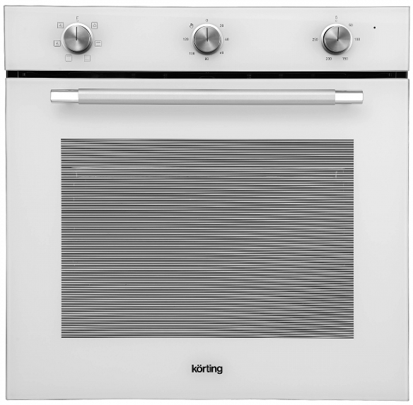 Электрический духовой шкаф Korting OKB 1310 GSCW | объем духовки, л - 72 | тип установки - независимая | тип питания - электрический | цвет - белый
