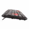Клавиатура Exegate LY-403, <USB, черная, 105кл, Enter большой, 8 красных клавиш> Color box 264080
