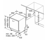 Встраиваемая посудомоечная машина Bosch SMV8YCX02E полноразмерная | 14 комплектов | количество программ 8 | 81.5×59.8×55 см
