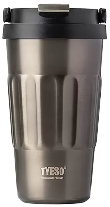 Tyeso Термос TS-8803 | 400мл | Материал колбы - нержавеющая сталь 304 | Поддержание тепла 6 ч | Поддержание холода 6 ч |Taupe, JOYA
