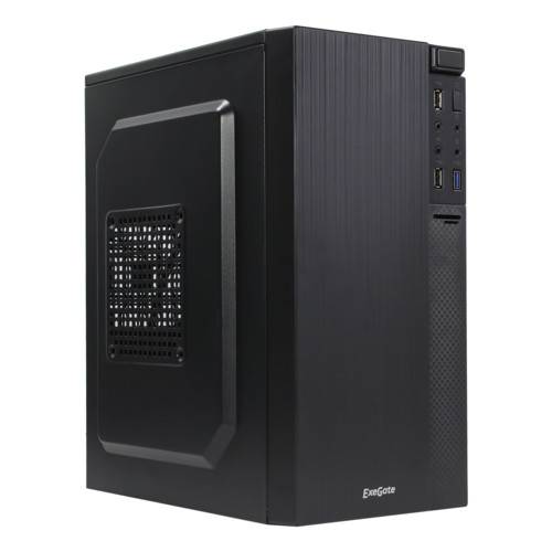 Корпус Minitower ExeGate BAA-104U Black, mATX, <AAA350, 80mm>, 2*USB+1*USB3.0, Audio <EX277804RUS> 277804