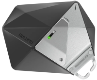 Aulumu A39 Чехол для AirPods Pro 3 | Геометрическая форма | Утолщённый корпус из TPU | Замок из цинкового сплава | Видимый LED-индикатор, черный