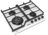 Midea Газовая панель MG697TTGW | | ВхШхГ: 60x51,5x9 см | Материал поверхности панели: Закаленное стекло | Материал решеток: Чугун