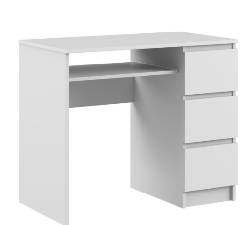 Woodville Письменный стол МС Мадера СМП | ЛДСП | Ширина: 50 | Высота: 75 | Длина: 105 | Вес: 33.7 | белый