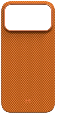 Magssory Чехол для iPhone 17 Pro | Совместимость с MagSafe | Aramid Frame Case Pixel Orange