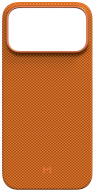 Magssory Чехол для iPhone 17 Pro | Совместимость с MagSafe | Aramid Frame Case Pixel Orange