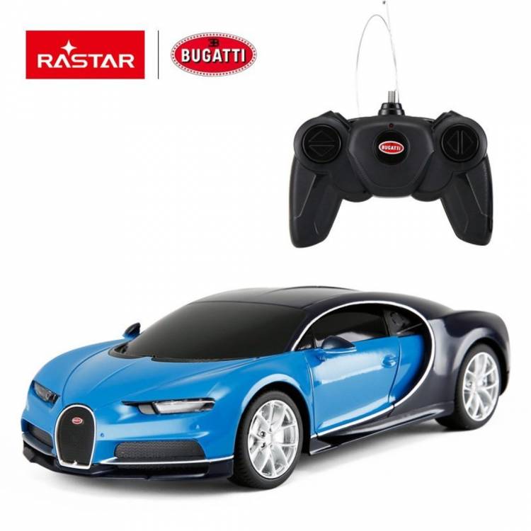 Машина радиоуправляемая 1:24 Bugatti Chiron Цвет Синий 6930751315860