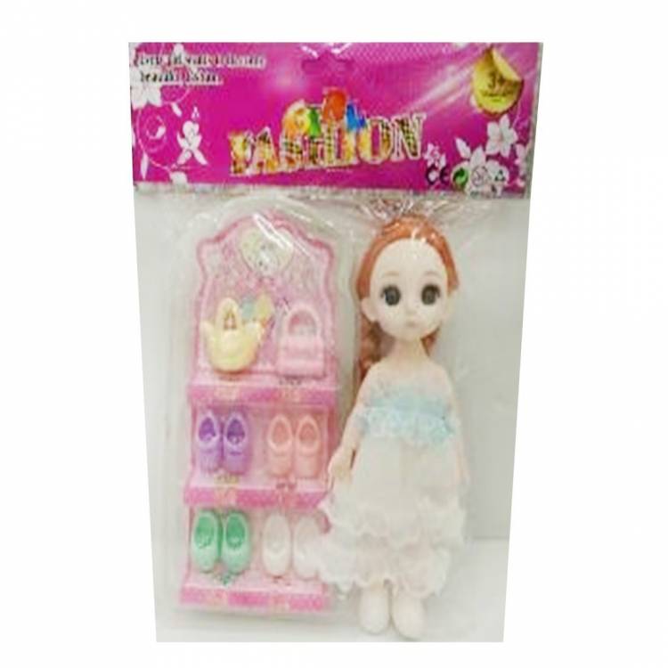 Игровой набор Красотка,в комплекте кукла 15см, предметов  11шт., пакет 6927876136708