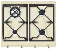 SMEG SRV864POGH Варочная панель Coloniale | Эмалированный материал | Чугунные решетки | 30x595x500 мм