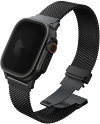 Uniq Ремешок для Apple Watch 49/46/45/44 mm Dante PRO Strap Mesh Steel, Graphite Black