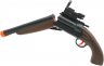 Детский пневматический бластер «Двустволка-Обрез» SHOTGUN с лазерным прицелом, выбросом гильз и мягкими пулями Nerf Blaster (три вида пуль)