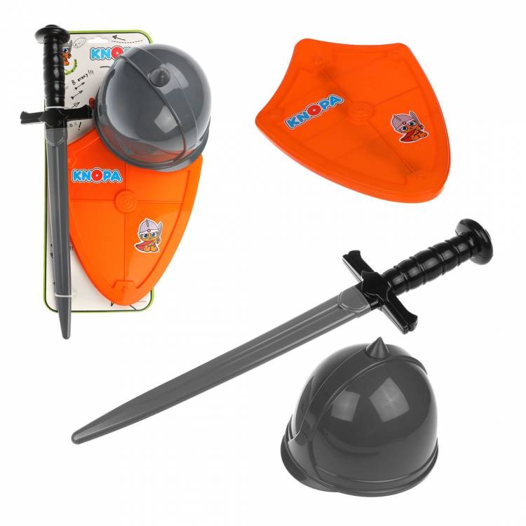 Набор оружия Вояка шлем, щит и меч 4620028778024