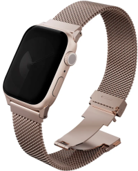 Uniq Ремешок для Apple Watch 49/46/45/44 mm Dante PRO Strap Mesh Steel, Metallic Rose