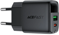Acefast A116  GaN Сетевое зарядное устройство USB/Type-C | 35W | QC3.0 | PD | 2 порта | С дисплеем 