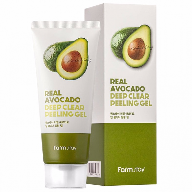FarmStay Пилинг-гель с экстрактом авокадо Real Avocado Deep Clear Peeling Gel, 100 мл