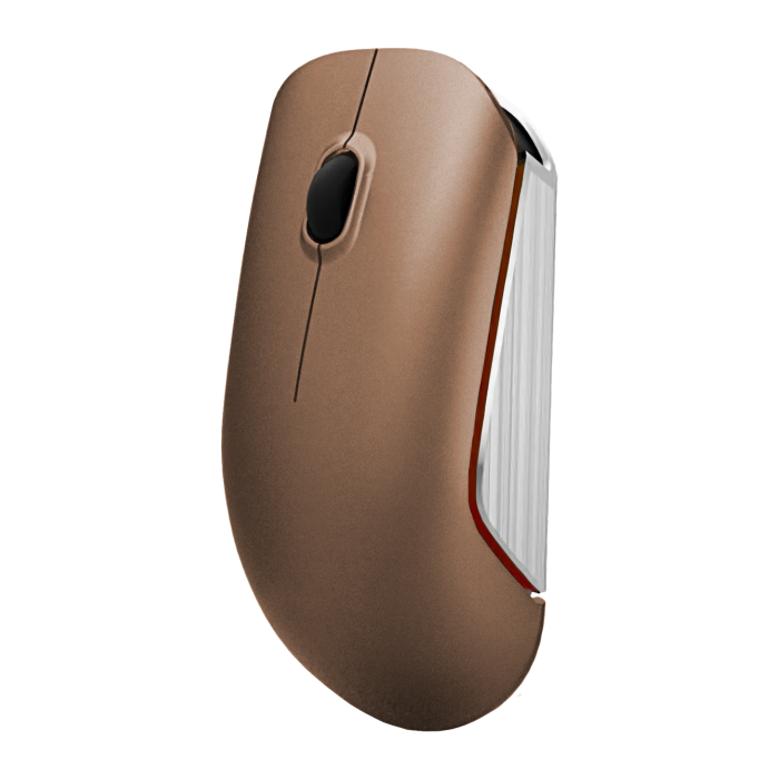 Jetaccess R95 BT золотая (Сенсор PIXART 3065, 1200dpi, бесшумные кнопки, USB 2,4G & Bluetooth 4.0) Беспроводная аккумуляторная мышь