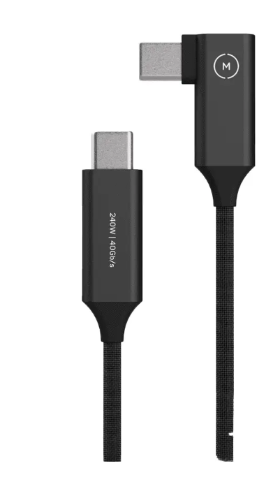 Moment SuperFlex USB-C кабель длиной 23 см создан для компактных и ограниченных в пространстве подключений | Максимальная поддерживаемая мощность зарядки: 240 Вт | Скорость передачи данных: до 40 Гбит/с