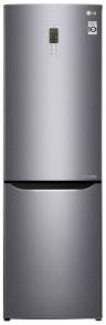 Холодильники LG GA-B419SLGL / 354 л, внешнее покрытие-металл, размораживание - No Frost, дисплей, 59.5 см х 190.7 см х 65.5 см