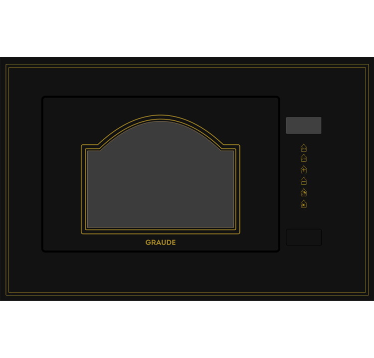 Graude Встраиваемая микроволновая печь CLASSIC MWGK 38.1 S | Мощность: 800 Вт | Технология: Smart Wave (без поворотного стола) | ШхВхГ: 595х390х313 мм 
