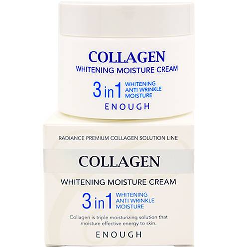 ENOUGH / Крем для лица увлажняющий против морщин Enough Collagen Whitening Moisture Cream 3 in 1
