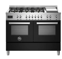 Bertazzoni Варочный центр | ВхШхГ: 89.3х119.5х60 см | Очистка: каталитическая | Количество духовок: 2 | Количество конфорок: 7 |  PRO126G2ENET