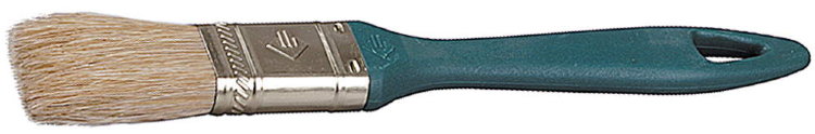 Зубр 25мм Кисть плоская УНИВЕРСАЛ-МАСТЕР "КП-11", натуральная щетина, пластмассовая ручка