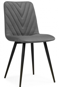 Woodville Стул на металлокаркасе "Ральф" темно-серый | Ширина - 44; Глубина - 53; Высота - 83 см