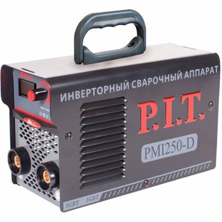 P.I.T. Сварочный инвертор PMI250-D IGBT  (250 А,ПВ-60,1,6-4 мм,от пониженного 170,гор.старт,дисплей)