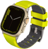 Uniq Ремешок для Apple Watch 49/46/45/44 mm Linus Airosoft silicone strap, Lime Green