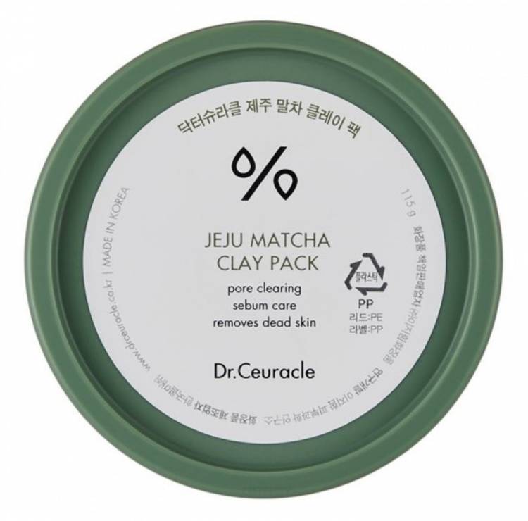 Глиняная маска для очищения пор с чаем матча Dr.Ceuracle Jeju Matcha Clay Pack 115мл