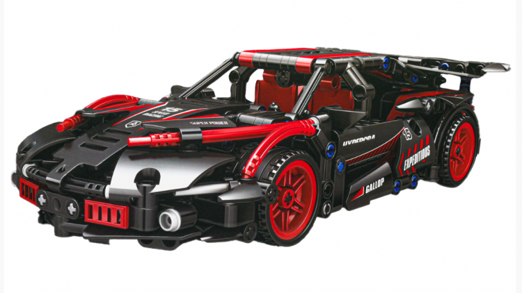 Конструктор JIQILE Racing car, автомобиль Ferrari Hyper Cаr, 48015, 525 деталей, для мальчика.