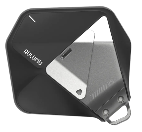 Aulumu A29 Чехол  для AirPods 4 | Геометрическая форма | Чёрный | Противоударный | Защитный | Стильный дизайн | Компактный